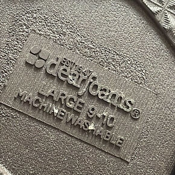 Dearfoams Brown Indoor Outdoor Machine Washable Slippers Mules Dark Brown L 9-10 - Picture 7 of 11